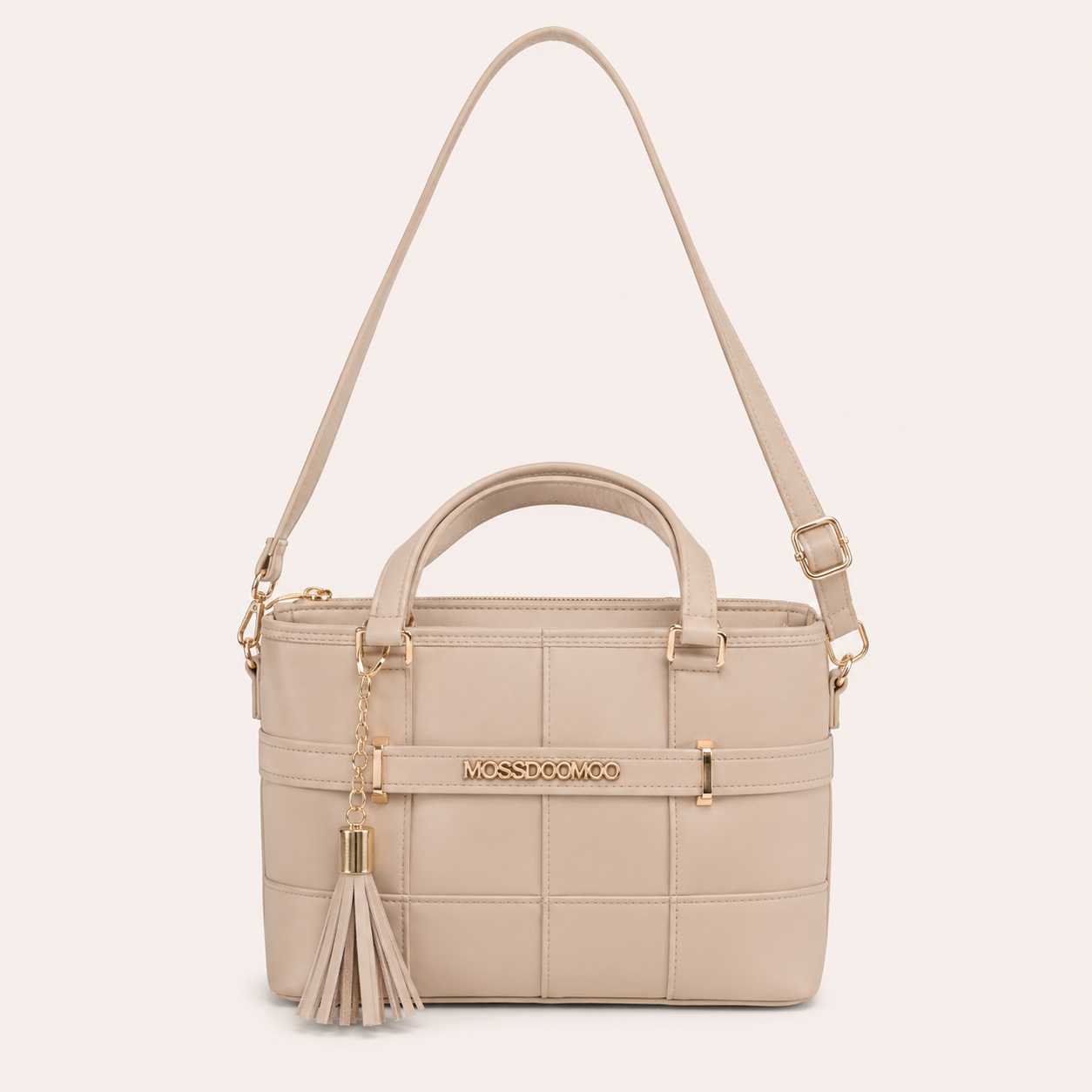 Elegant Tan Tote Handbag