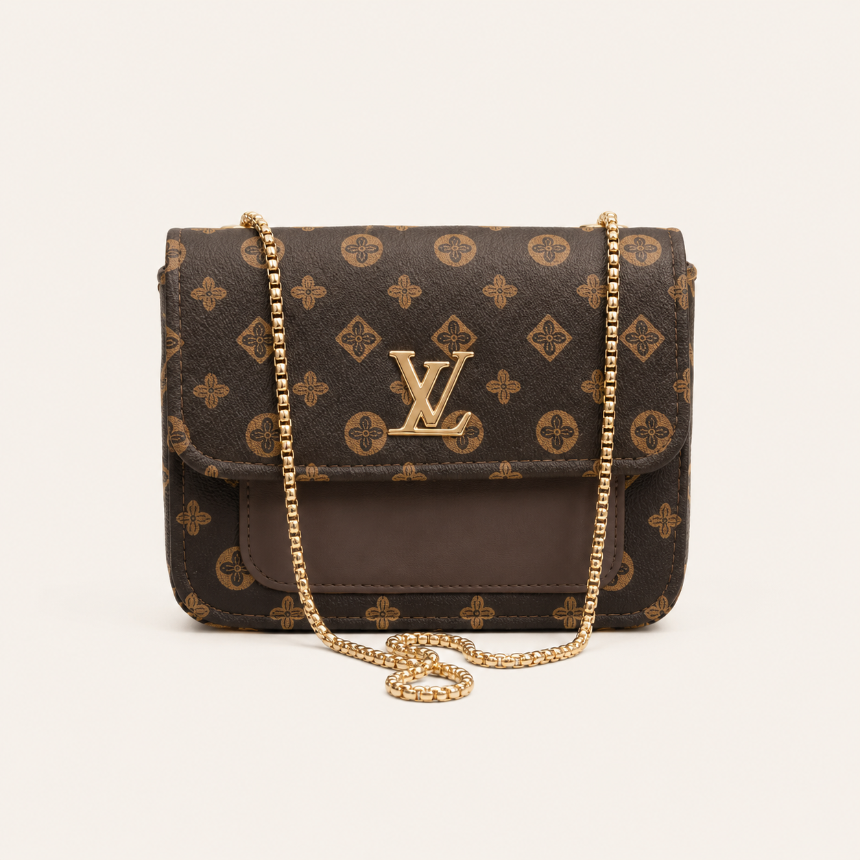 Elegant Monogram Chain Bag