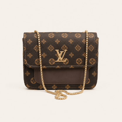 Elegant Monogram Chain Bag