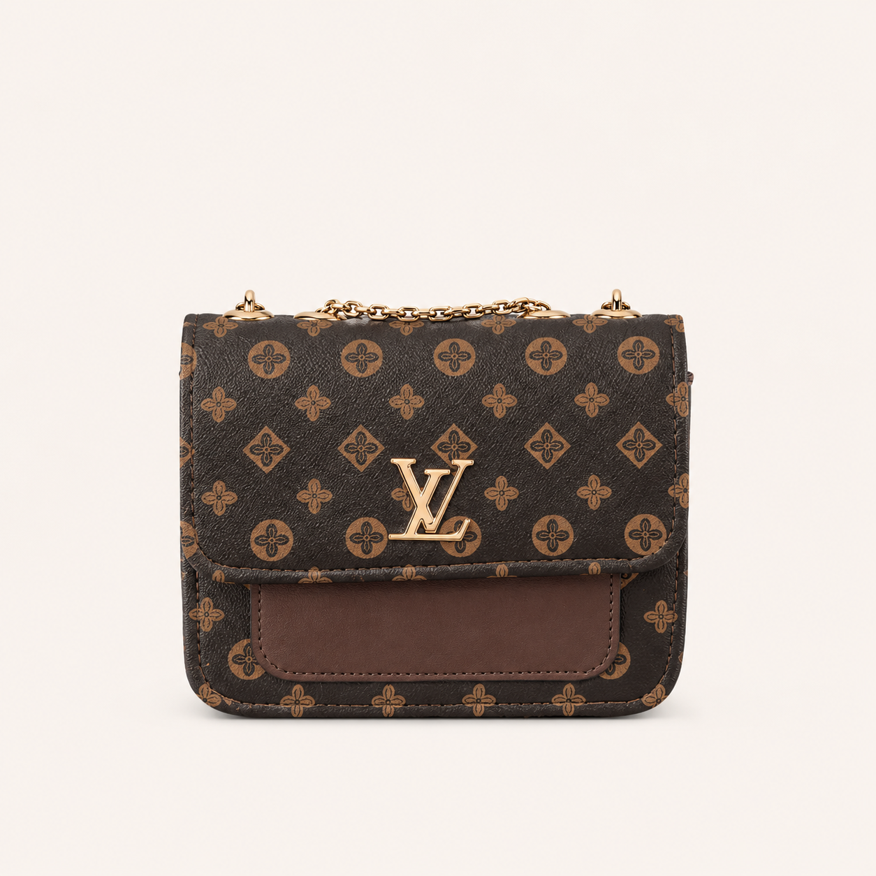 Elegant Monogram Chain Bag