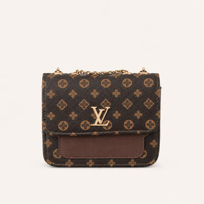 Elegant Monogram Chain Bag