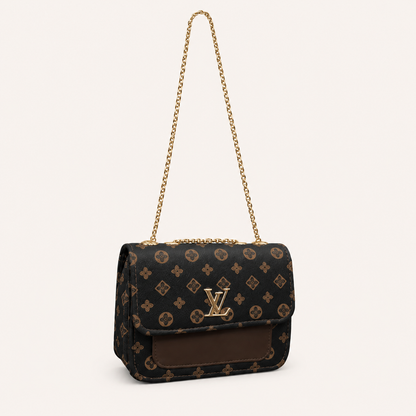 Elegant Monogram Chain Bag