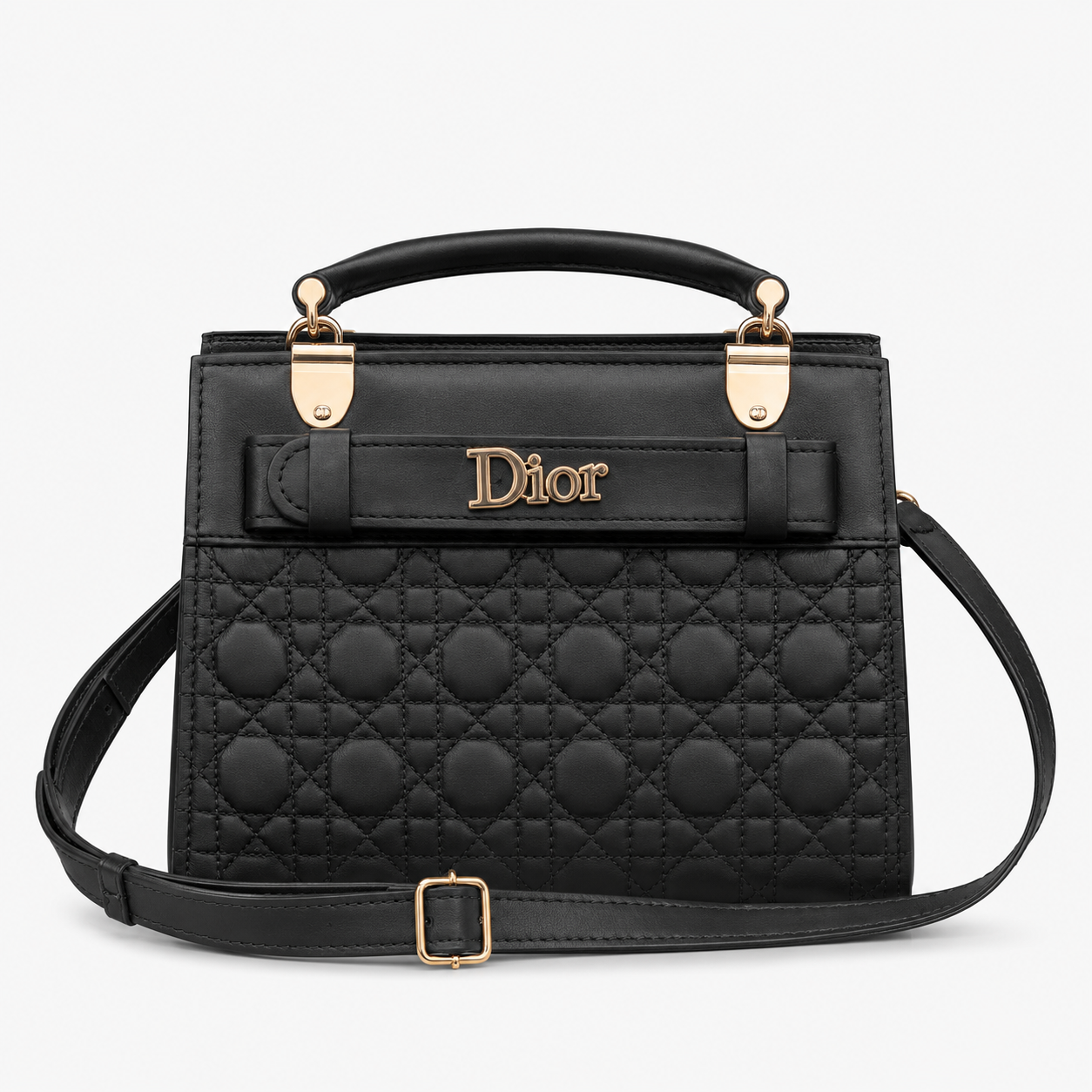 Luxury Black Quilted Handbag for Women – Elegant Designer Style Tote Bag with Shoulder Strap