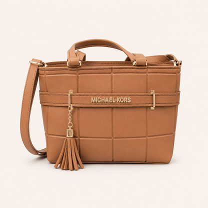Elegant Tan Tote Handbag