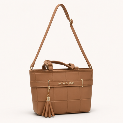 Elegant Tan Tote Handbag