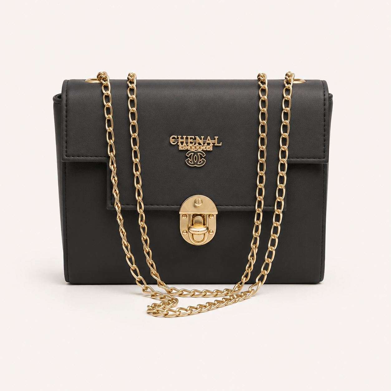 Luxury Black Chain Handbag
