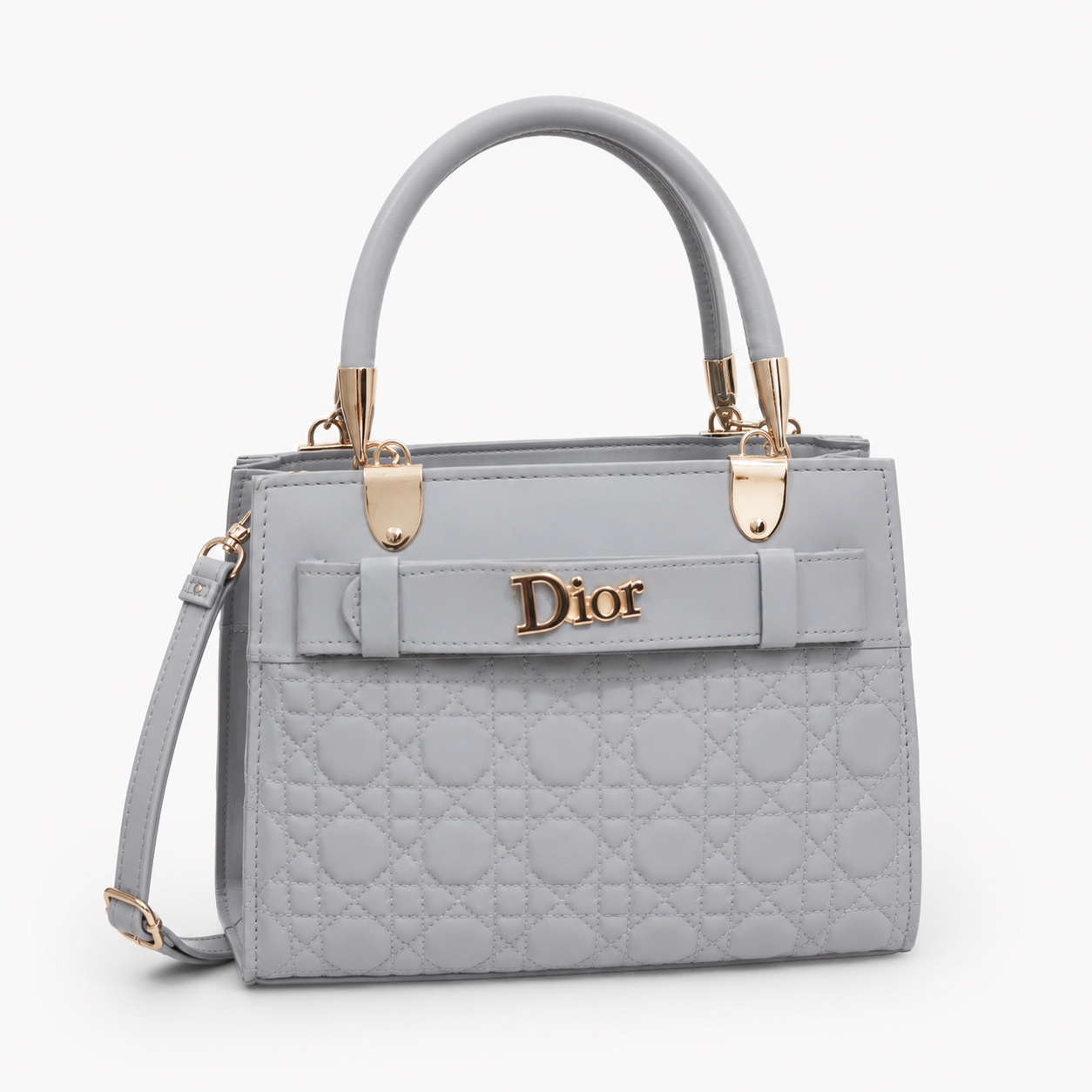 Luxury Black Quilted Handbag for Women – Elegant Designer Style Tote Bag with Shoulder Strap